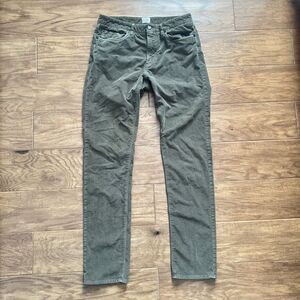 Faherty Men's Stretch Corduroy 5-Pocket Pant Size 31 Green